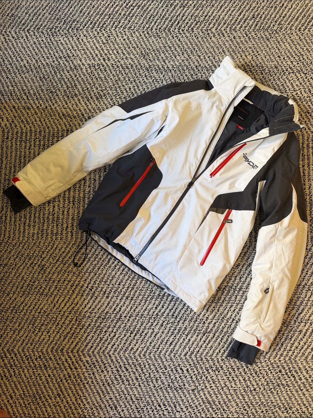 Spyder White, Black and Red Men's Ski Jacket